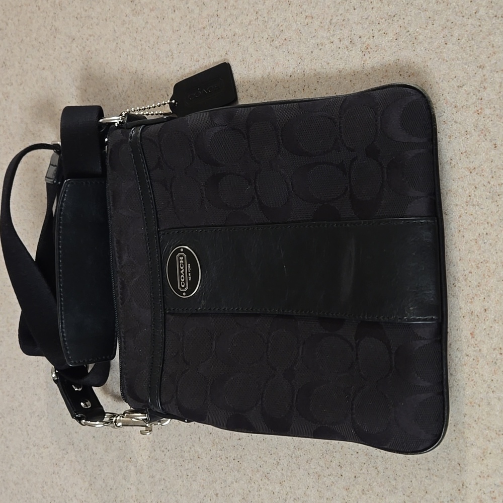 Coach Black Messenger Bag